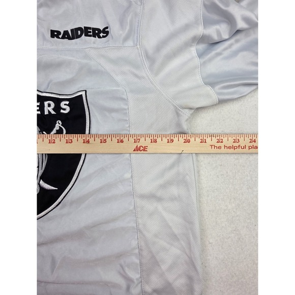 Las Vegas Raiders AFC West Football Jersey White Men's Size S Oakland **READ** - Picture 13 of 14